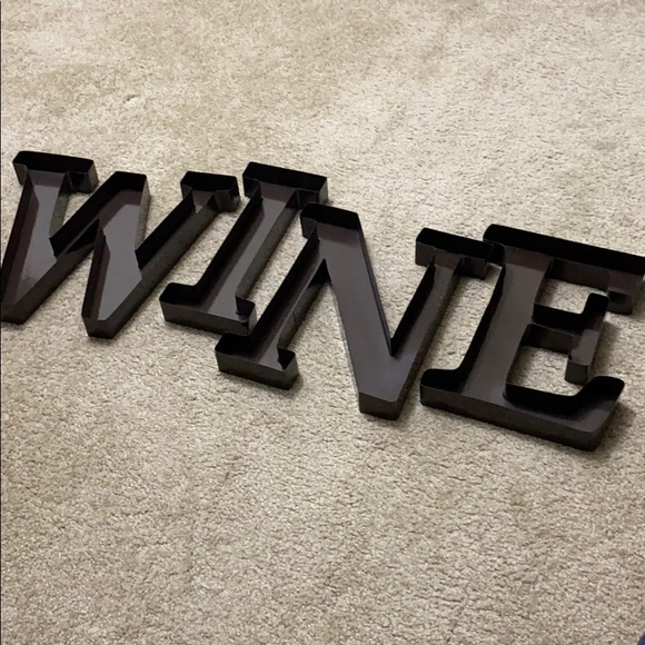 Other - Decorative “WINE” Letters